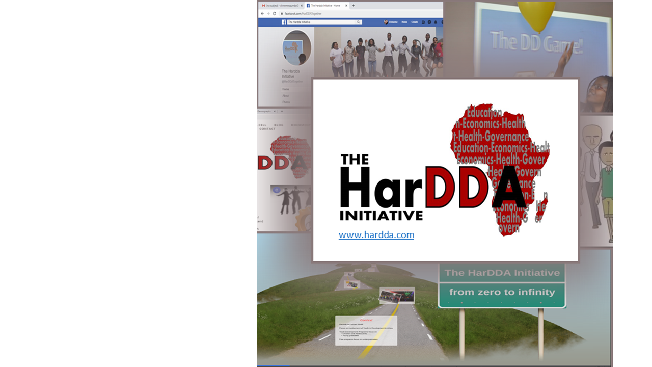 Collage of pictures from The HarDDA  Initiative activities