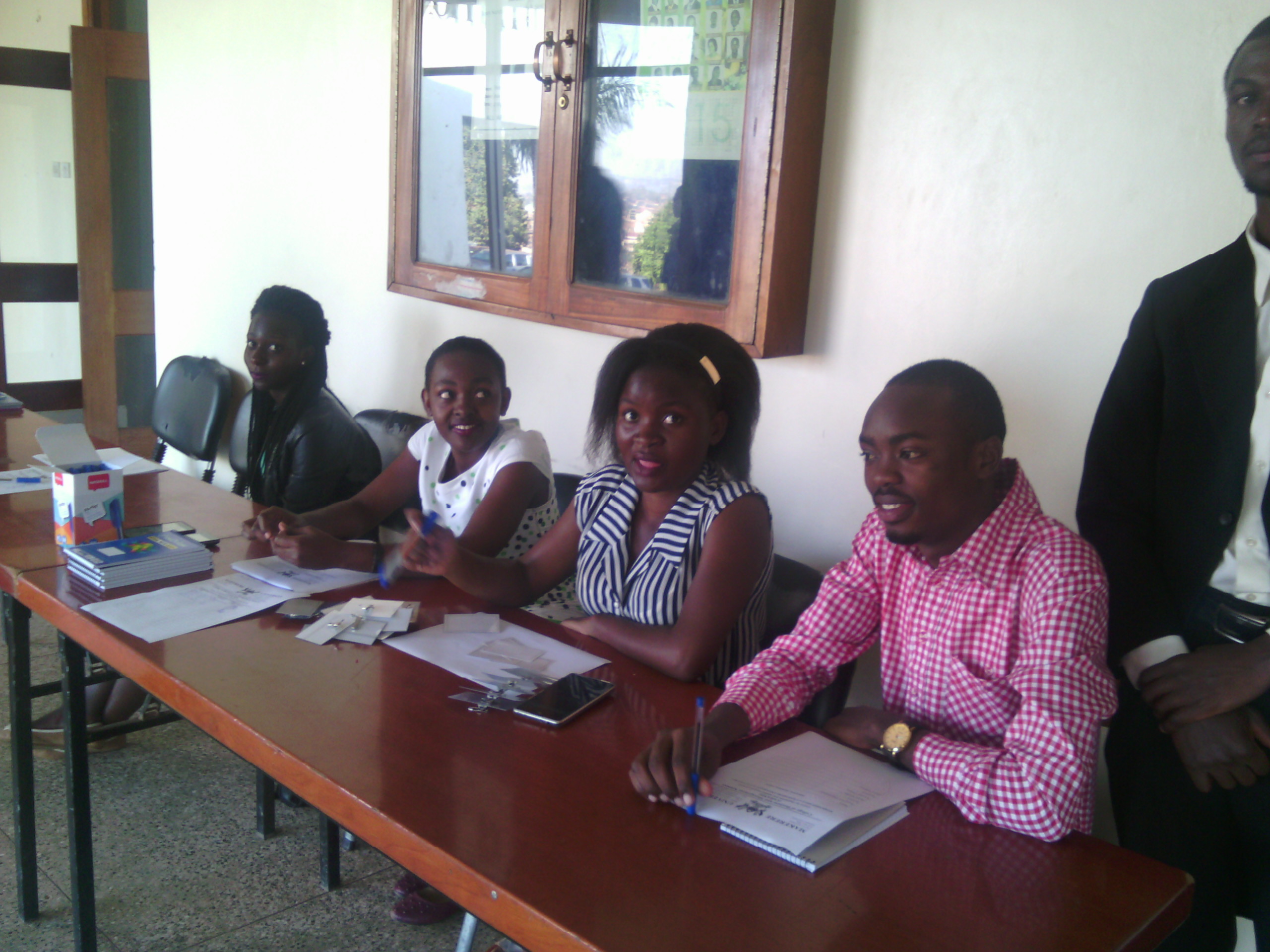 REgisteration Desk at workshop in Makerere University Uganda